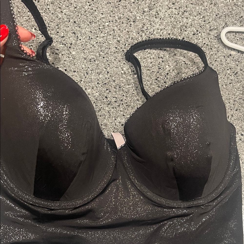 Victoria's Secret Shimmering Black corset Y2K style. 34E(DD)